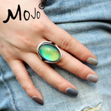 Vintage Mood Ring Set Wedding Rings of Strength RS019-022