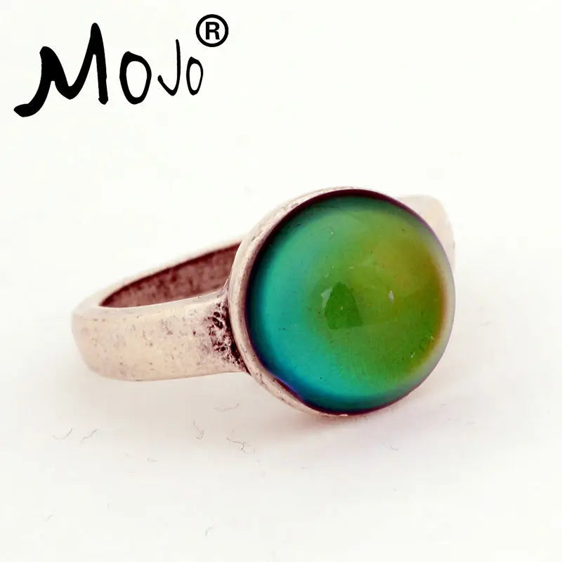 2PCS Vintage Mood Ring Set Wedding Rings of Strength RS036-002