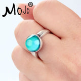 2PCS Vintage Mood Ring Set Wedding Rings for Women Men 036-024