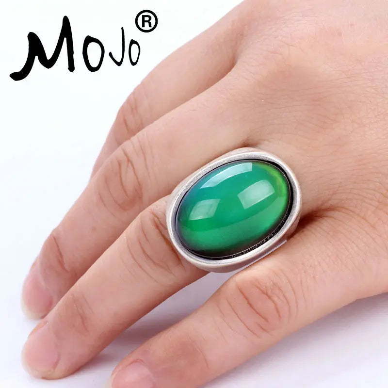Vintage Mood Ring Set Wedding Rings of Strength for Women Men Jewelry
