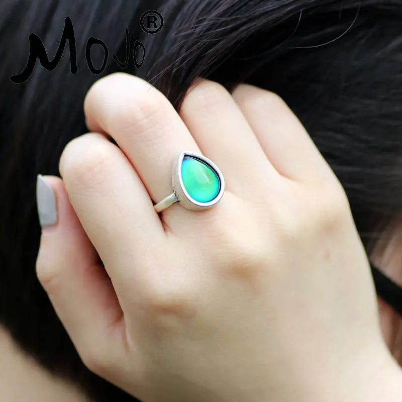 Vintage Mood Ring Set, Wedding Bands for Strength, Women Men Jewelry RS047-056