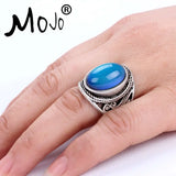 2PCS Vintage Mood Ring Set Wedding Rings of Strength for Women Men RS019-056