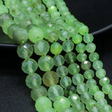 2PCS Green Prehnite Round Beads 6/8/10mm DIY Necklace Bracelet Charm Jewelry