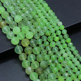 2PCS Green Prehnite Round Beads 6/8/10mm DIY Necklace Bracelet Charm Jewelry