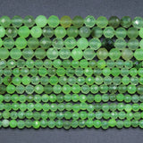2PCS Green Prehnite Round Beads 6/8/10mm DIY Necklace Bracelet Charm Jewelry