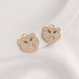 Zircon Tiger Pendant Necklace for DIY Jewelry Making