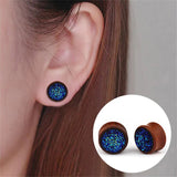 2PCS Wood Ear Plugs Gauges Earrings Flesh Tunnel Expander Stretcher 10-20mm