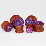 2PCS Wood Ear Plugs Gauges Earrings Flesh Tunnel Expander Stretcher 10-20mm