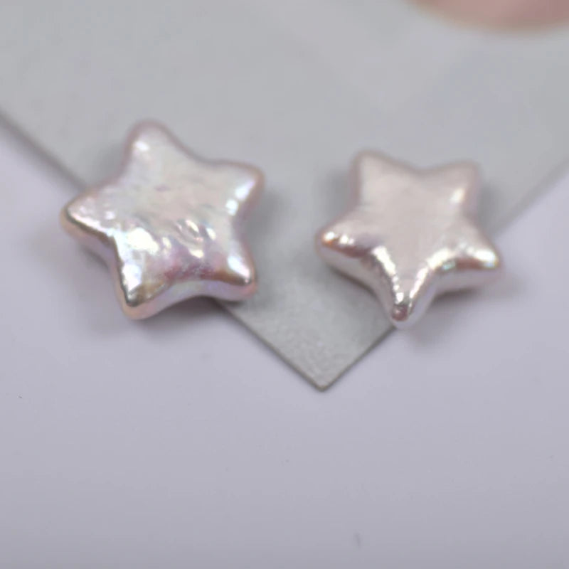 2PCS 12mm Pentagram Pearl Loose Beads for Jewelry Making