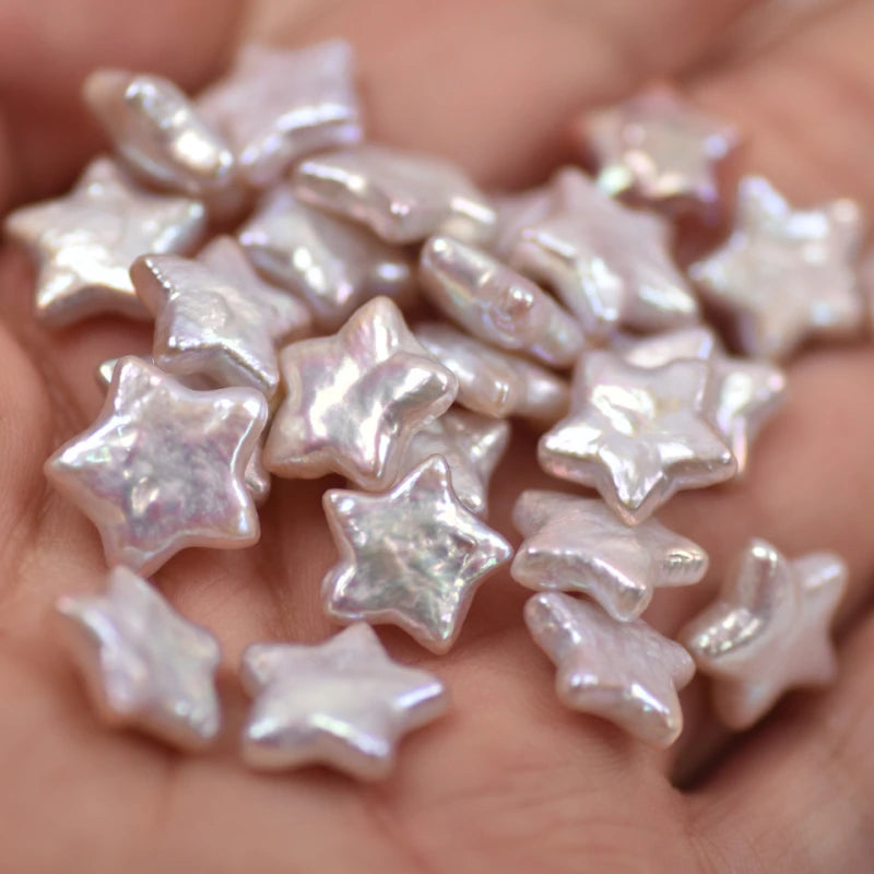 2PCS 12mm Pentagram Pearl Loose Beads for Jewelry Making