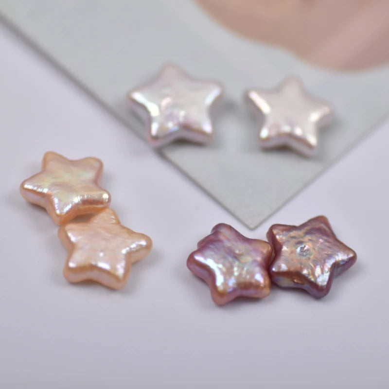 2PCS 12mm Pentagram Pearl Loose Beads for Jewelry Making