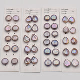 2PCS Freshwater Pearl Purple Coin Baroque Pearl 13-14mm Nature Beads