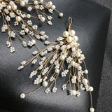 Bridal Pearl Flower Crystal Hair Pins Set Wedding Bridesmaid Decor