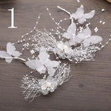 Bridal Pearl Flower Crystal Hair Pins Set Wedding Bridesmaid Decor