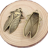 Antique Bronze/Silver Cicada Charms Pendant - DIY Necklace Jewelry Findings