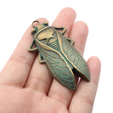 Antique Bronze/Silver Cicada Charms Pendant - DIY Necklace Jewelry Findings