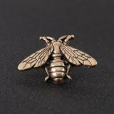 Retro Bee Metal Alloy Pin Clasp Brooch for Men Antique Silver 27mm X 20mm