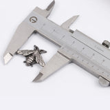 Retro Bee Metal Alloy Pin Clasp Brooch for Men Antique Silver 27mm X 20mm