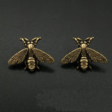 Retro Bee Metal Alloy Pin Clasp Brooch for Men Antique Silver 27mm X 20mm