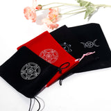 2PCs Multicolor Velvet Tarot Drawstring Bags