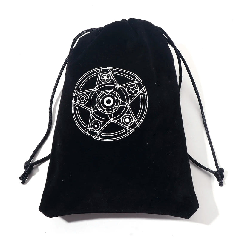 2PCs Multicolor Velvet Tarot Drawstring Bags