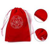 2PCs Multicolor Velvet Tarot Drawstring Bags