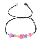 Hand-woven Natural Crystal Amethyst Agate Bracelet