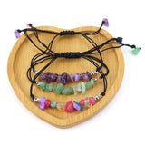 Hand-woven Natural Crystal Amethyst Agate Bracelet