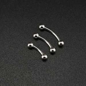 925 Silver Eyebrow Tragus Piercing Lip Ring 1.2*6/8/10/12mm Body Jewelry