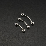 925 Silver Eyebrow Tragus Piercing Lip Ring 1.2*6/8/10/12mm Body Jewelry