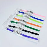 Personalized Silicone Bracelets with Engraved Name, Date, ID - Anti Lost Bangle