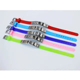 Personalized Silicone Bracelets with Engraved Name, Date, ID - Anti Lost Bangle
