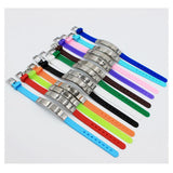 Personalized Silicone Bracelets with Engraved Name, Date, ID - Anti Lost Bangle