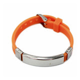 Personalized Silicone Bracelets with Engraved Name, Date, ID - Anti Lost Bangle