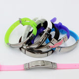 Personalized Silicone Bracelets with Engraved Name, Date, ID - Anti Lost Bangle
