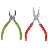 2Pc Jewelry Pliers Set: 6 In 1 Bail Making Pliers & Nylon Nose Pliers