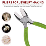2Pc Jewelry Pliers for Making Bail Nylon Nose Pliers Beading