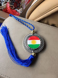Kurdish Flag Necklace Koerdische Kurdistan Map Car /Home Hanging Gift