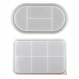 2Pc Tray Resin Mold Epoxy Mold Silicone Mould Jewelry Plate Dish Mold