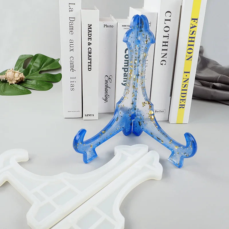 10" Display Stand Epoxy Resin Casting Mold Artworks Easels Holder Kit