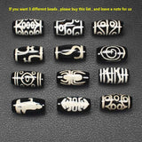 2Pcs 10X20mm Tibet Dzi Agates Beads DIY Jewelry Mixed Patterns
