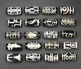 2Pcs 10X20mm Tibet Dzi Agates Beads DIY Jewelry Mixed Patterns