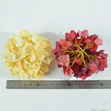 2Pcs Artificial Hydrangea Flowers Heads Home Wedding Decor DIY Flower Wall