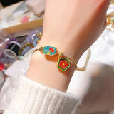 2Pcs 18K Plated Brass Adjustable Wire Cuff Bangle With Lobster Clasps