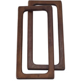 2Pcs 20Cm Wooden Bags Handle Purse Frames DIY Handbag Accessories