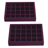 24 Grids Jewelry Tray Drawer Organizer for Stud Pendant Earrings