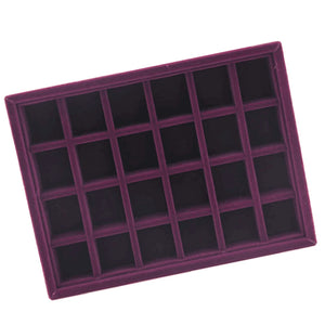 24 Grids Jewelry Tray Drawer Organizer for Stud Pendant Earrings