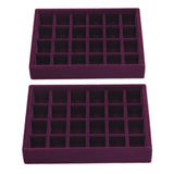 24 Grids Jewelry Tray Drawer Organizer for Stud Pendant Earrings