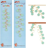 2Pcs Flat Round Charm Knitting Row Counter Chains Numbers Stitch Marker