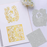 2Pcs Carbon Steel Hot Foil Plate Metal Dies Scrapbooking Embossing Craft